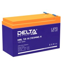 Аккумуляторная батарея Delta Аккумуляторная батарея HRL 12-9 (1234W) X (12V / 9Ah)