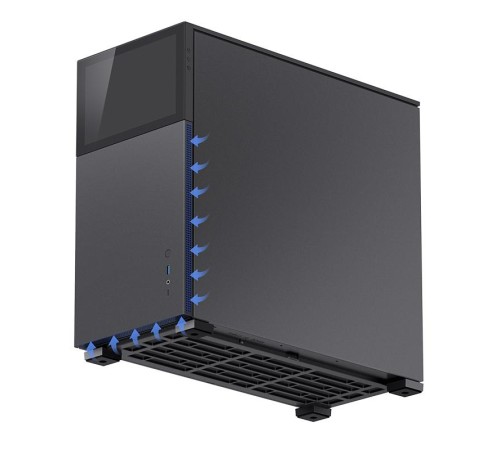 Корпус без блока питания/ Case JONSBO D41 STD SCREEN, Midi-Tower, TG, no fans, 1xUSB-A 3.2 + 1xUSB-C 3.2, ATX, mATX, mITX Black