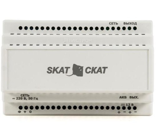 586 SKAT-12-6,0 DIN источник питания 12В 6А пластиковый корпус под DIN рейку 35 мм 586 SKAT-12-6,0 DIN источник питания 12В 6А пластиковый корпус под DIN рейку 35 мм