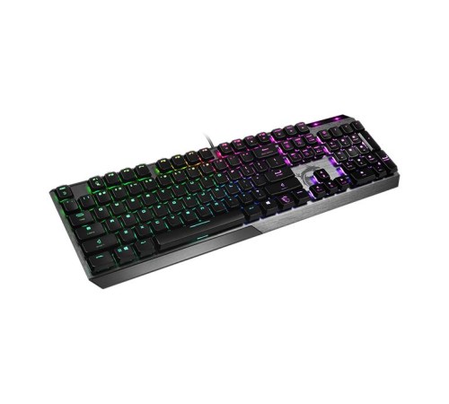 Клавиатура Gaming Keyboard MSI VIGOR GK50 LOW PROFILE, Wired, Mechanical, with Kailh Low Profile Tactile Keys, Floating Key Design, RGB, Black