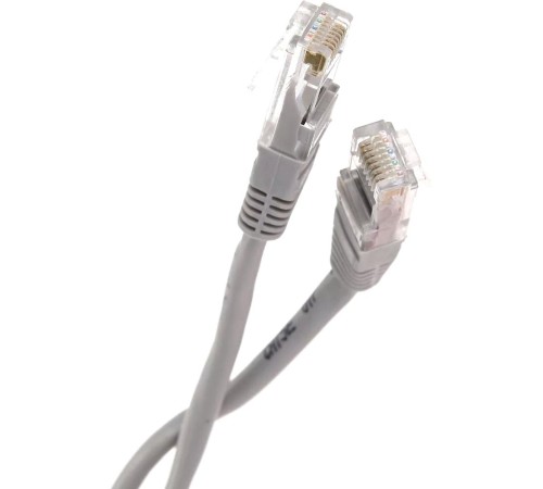 Патчкорд/ Патчкорд литой "Telecom" UTP кат.5е 1,0м серый