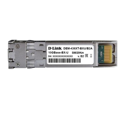 Трансивер/ 436XT-BXU/20KM WDM SFP+ Transceiver, 10GBase-ER, Simplex LC, TX: 1270nm, RX: 1330nm, Single-mode, 20KM Трансивер/ 436XT-BXU/20KM WDM SFP+ Transceiver, 10GBase-ER, Simplex LC, TX: 1270nm, RX: 1330nm, Single-mode, 20KM
