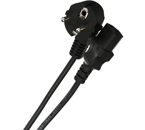 Кабель/ Кабель компьютер --> розетка 220V ( угловая Евровилка) <VDE> 3G*0,75mm2 VCOM <CE021-CU0.75-1.8> 1,8м Кабель/ Кабель компьютер --> розетка 220V ( угловая Евровилка) <VDE> 3G*0,75mm2 VCOM <CE021-CU0.75-1.8> 1,8м