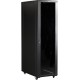 Шкаф Шкаф 19" Business, 47U 800x800, черный, передняя дв. перфорир., задняя дв. распашная перфорир.