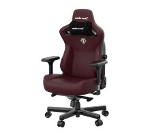 Кресло игровое Anda Seat Kaiser 3, цвет бордовый, размер L (120кг), материал ПВХ (модель AD12)