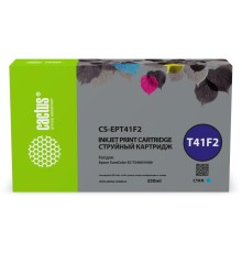 -/ Картридж струйный Cactus CS-EPT41F2 голубой (350мл) для Epson SureColor SC-T5400M/SC-T3405/SC-T5405
