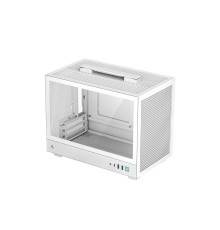 Корпус ПК без блока питания/ Case Deepcool CH160, 2xUSB3.0, 1xType-C, no fan, mITX, White