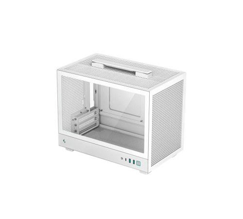 Корпус ПК без блока питания/ Case Deepcool CH160, 2xUSB3.0, 1xType-C, no fan, mITX, White
