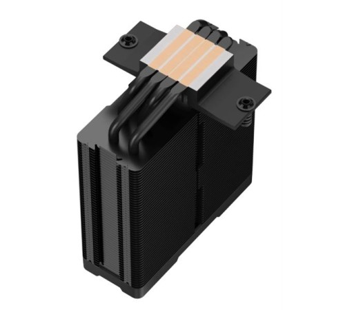 Кулер для процессора DEEPCOOL AG400 DIGITAL BK ARGB LGA1700/1200/115X/AM5/AM4 (9шт/кор, TDP 220W, PWM, ARGB Fan 120mm, 4 тепл. трубки, черный) RET (R-AG400-BKADMN-G-1)