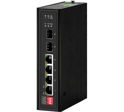 Промышленный PoE коммутатор Gigabit Ethernet/ Промышленный PoE коммутатор Gigabit Ethernet на 4GE PoE + 2 GE SFP порта. Порты: 1 x GE (10/100/1000Base-T) с PoE BT (до 90W) + 3 x GE (10/100/1000Base-T) с PoE (до 30W) + 2 x GE SFP (1000Base-X). Соответствуе