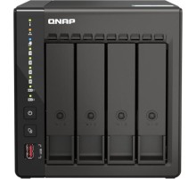 Сетевое хранилище без дисков/ SMB QNAP TS-453E-8G NAS, 4-tray w/o HDD. 2xHDMI-port. 4-core Celeron J6412 2-2.6 GHz, 8GB DDR,  2x2.5Gb LAN, 2 x M.2 2280 PCIe Gen 3 x2, 2x USB 3.2 Gen 2 (10Gbps) Port, 2x USB 2.0 port