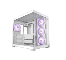Корпус без блока питания/ Case PCCooler C3T700 ARGB WH, Midi-Tower, TG, 4x120mm ARGB, 1xUSB-A 3.0 + 1xUSB-A 2.0 + 1xUSB-C, ATX, mATX, mITX White