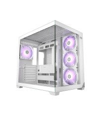 Корпус без блока питания/ Case PCCooler C3T700 ARGB WH, Midi-Tower, TG, 4x120mm ARGB, 1xUSB-A 3.0 + 1xUSB-A 2.0 + 1xUSB-C, ATX, mATX, mITX White