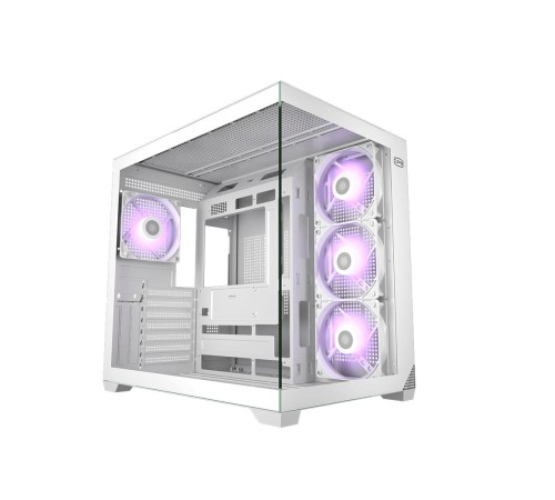Корпус без блока питания/ Case PCCooler C3T700 ARGB WH, Midi-Tower, TG, 4x120mm ARGB, 1xUSB-A 3.0 + 1xUSB-A 2.0 + 1xUSB-C, ATX, mATX, mITX White