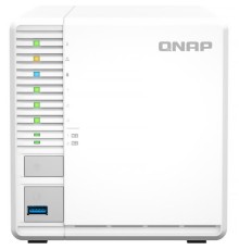 Сетевое хранилище без дисков/ SMB QNAP TS-364-4G NAS 3 HDD, 4-core Intel Celeron N5105/N5095 2.0 up to 2.9 GHz, 4 GB RAM (1x4 GB) up to 16 GB (2x8GB), 2.5 Gigabit Ethernet, 2xUSB 3.2 Gen 2 (10Gbps), 1xUSB 3.2 Gen 1, 2xM.2 PCIe Gen 3 x2 slots