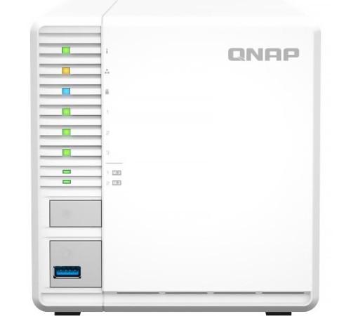 Сетевое хранилище без дисков/ SMB QNAP TS-364-4G NAS 3 HDD, 4-core Intel Celeron N5105/N5095 2.0 up to 2.9 GHz, 4 GB RAM (1x4 GB) up to 16 GB (2x8GB), 2.5 Gigabit Ethernet, 2xUSB 3.2 Gen 2 (10Gbps), 1xUSB 3.2 Gen 1, 2xM.2 PCIe Gen 3 x2 slots Сетевое хранилище без дисков/ SMB QNAP TS-364-4G NAS 3 HDD, 4-core Intel Celeron N5105/N5095 2.0 up to 2.9 GHz, 4 GB RAM (1x4 GB) up to 16 GB (2x8GB), 2.5 Gigabit Ethernet, 2xUSB 3.2 Gen 2 (10Gbps), 1xUSB 3.2 Gen 1, 2xM.2 PCIe Gen 3 x2 slots