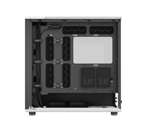 Корпус ПК без блока питания/ Case Fractal Design North XL TG Dark Tint, Full-Tower, 3x140mm, 2xUSB-A 3.2 + 1xUSB 3.2 Type-C E-ATX, ATX, mATX, mITX Wood panel, Chalk White