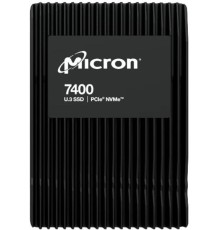 Твердотельный накопитель Micron 7400 MAX 1.6TB NVMe U.3 (15mm) PCIe NVMe Gen4 1x4 (v1.4) R6500/W2200MB/s 3D TLC MTTF 2М 430K/224K IOPS SSD Enterprise Solid State Drive, 1 year, OEM