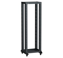 ITK LINEA F Стойка 2-рамная на рол. 42U 600х600мм черная