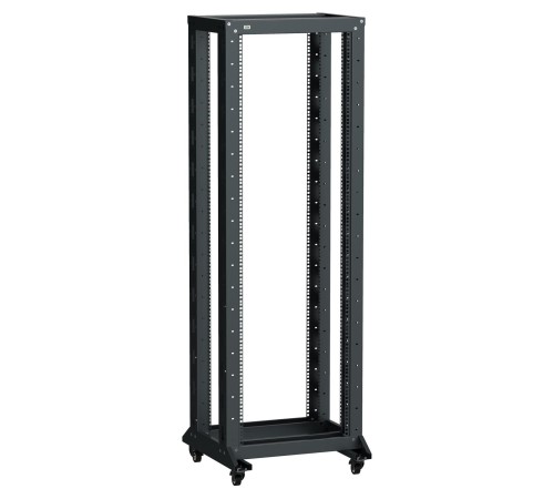 ITK LINEA F Стойка 2-рамная на рол. 42U 600х600мм черная