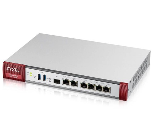 Межсетевой экран Межсетевой экран и Wi-Fi контроллер Zyxel USG FLEX 200 с подписками на 1 год (AS,AV,CF,IDP, SecuReporter), Rack, 3xWAN GE (2xRJ-45 и 1xSFP), 4xLAN/DMZ GE, 2xUSB3.0, AP Controller (8/40), NebulaFlex Pr