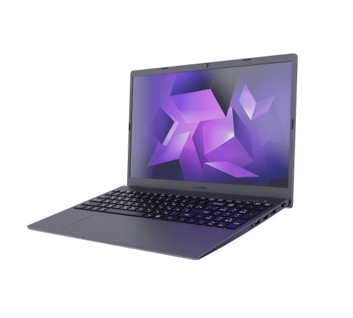 Ноутбук KVADRA NAU LE15T  15.6'' FHD(1920x1080) IPS/TOUCH/Intel Core i3 1215U 1.20GHz (Up to 4.40GHz) Hexa/8 GB/256GB SSD/Intel Iris Xe Graphics/WiFi/FHD Web Camera/SD/kvadraBIOS/56 Втч/10.0h/1,8 kg/DOS/1Y/Графит