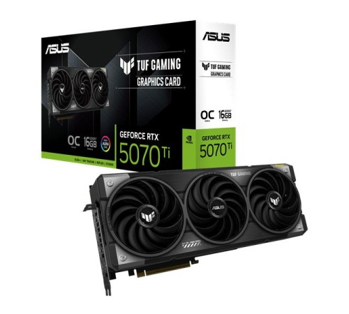Видеокарта ASUS TUF-RTX5070TI-O16G-GAMING//RTX5070TI,HDMI*2,DP*3,16G,D7; 90YV0MD0-M0NA00 (незначительное повреждение коробки) Видеокарта ASUS TUF-RTX5070TI-O16G-GAMING//RTX5070TI,HDMI*2,DP*3,16G,D7; 90YV0MD0-M0NA00 (незначительное повреждение коробки)