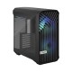 Корпус ПК без блока питания/ Case Fractal Design Torrent Compact RGB TG Light Tint, Midi-Tower, 2x180mm RGB, 2xUSB-A 3.2 + 1xUSB 3.2 Type-C E-ATX, SSI-CEB, ATX, mATX, mITX Black