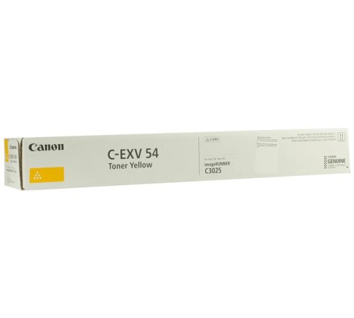 Тонер-картридж Canon желтый C-EXV54 для iR C3025/C3025i/C3125i (8 500 стр.) Тонер-картридж Canon желтый C-EXV54 для iR C3025/C3025i/C3125i (8 500 стр.)