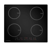 Встраиваемые индукционные панели MAUNFELD/ Индукционная варочная панель MAUNFELD CVI594BK, 60 см, 4 конфорки, сенсорное управление, мощность конфорок 1500, 1500, 1200, 1200 Вт, таймер, автоматическое выключение, бустер, блокировка панели, пауза, цвет черн