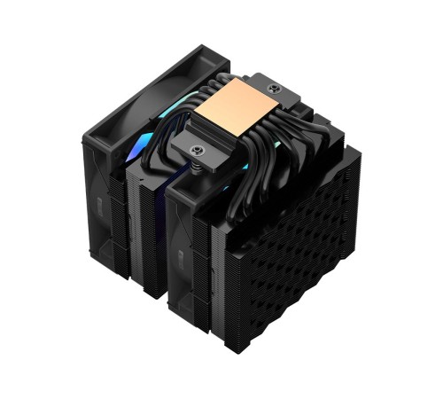 Кулер для процессора/ CPU Cooler PCCooler RT620 ARGB BK (250W, 4-pin PWM, 157mm, Al/Cu, 6x6mm, 2x120mm, 73.32CFM, 34.9dBA, 2200RPM, S: 1851/1700/1200/115X, AM5/AM4, black)