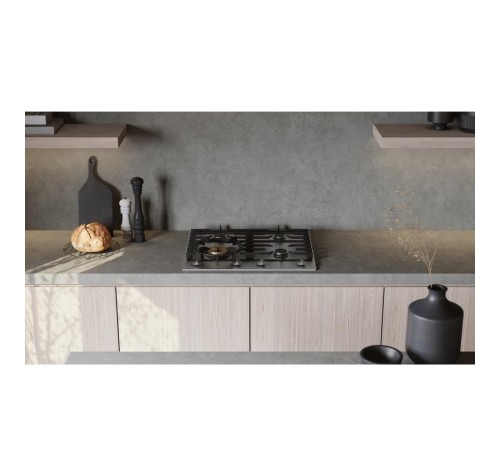 Встраиваемые газовые панели ASKO/ Арт. 476653 ПРОМО ; газовая, 4.8 х 60 х 52.6, 4 конфорки, конфорка повышенной мощности Super Vario Wok, механическое управление, поворотные переключатели, цвет: нержавеющая сталь