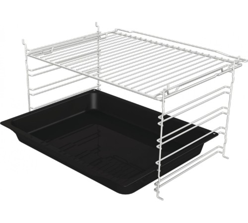 Встраиваемые электрические духовки GORENJE/ Духовой шкаф, Полезный объем: 77 л, Автопрограммы, Стандартный шарнир дверцы, Решетка, Съемные направляющие, Дверца CompactDoor: 2 стекла + 1 термослой, Габаритные размеры (вхшхг): 59,5 × 59,5 × 56,4 см, Вес (бр