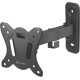 Кронштейн ONKRON/ 10-35'' макс 100*100 мм, 1 колено, наклон -+ 8", поворот: 140°, угол вращения 360°, от стены 80-220 мм, макс вес 25кг, черный