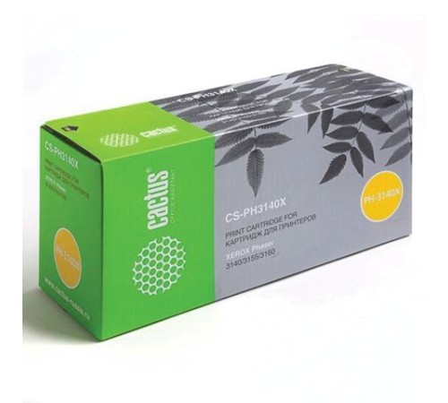 -/ Картридж лазерный Cactus CS-PH3140X 108R00909 черный (2500стр.) для Xerox Phaser 3140/3155/3160