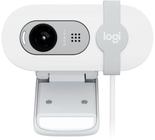 Веб-камера Logitech Webcam Brio 100, 1920x1080, OFF-WHITE, защитная шторка, [960-001617]