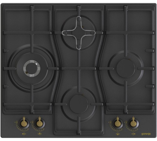 Встраиваемые газовая панели GORENJE/ Газовая варочная панель, Цвет: Черный, Газовая варочная панель, Решетки: Чугунные решетки, Автоматический электроподжиг варочной поверхности, Габаритные размеры (вхшхг): 13х60х52 см, Вес (брутто/нетто): 14 / 13,3 кг
