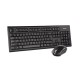 Клавиатура + мышь A4Tech 3000NS клав:черный мышь:черный USB беспроводная Multimedia