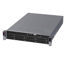 Серверный корпус/ 2U chassis; ATX, Micro-ATX, Mini-ITX MBs; 8 x 3.5''hs + 2 x 3.5'' internal + 2 x 2.'' hs rear; 1200W (1+1); no rails