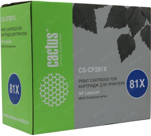 -/ Картридж лазерный Cactus CS-CF281X CF281X черный (25000стр.) для HP LJ Ent M630/M605dn/M606dn/M605x