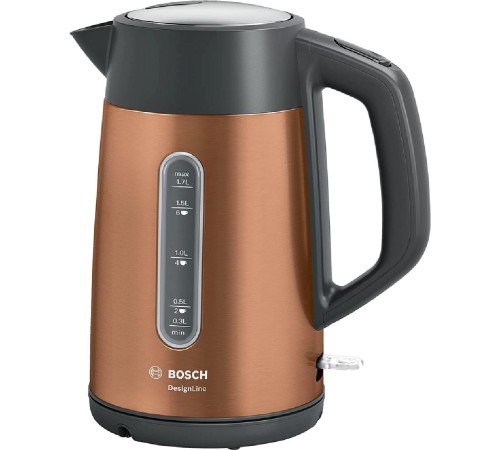 Чайник BOSCH/ Цвет: коричневый, 2400 Ватт, скрытый нагр.элемент, 1.7 л Чайник BOSCH/ Цвет: коричневый, 2400 Ватт, скрытый нагр.элемент, 1.7 л