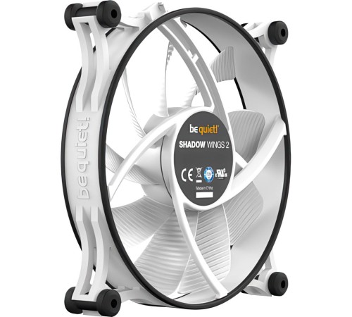 Кулер для корпуса/ Case Cooler be quiet! SHADOW WINGS 2 140mm PWM White (140x140x25mm, 4-pin PWM, 49.8CFM, 14.9dBA, 900RPM, White) Кулер для корпуса/ Case Cooler be quiet! SHADOW WINGS 2 140mm PWM White (140x140x25mm, 4-pin PWM, 49.8CFM, 14.9dBA, 900RPM, White)