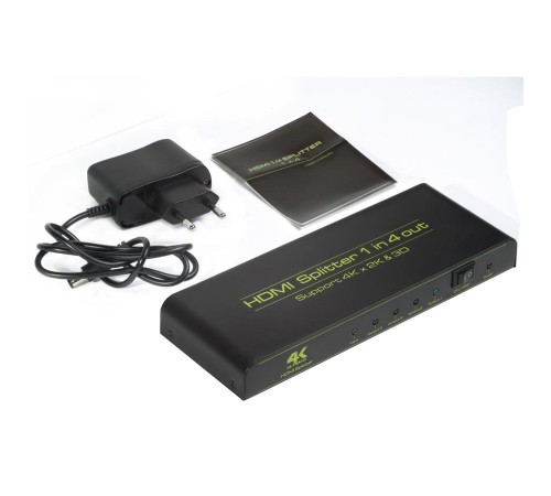 Greenconnect Разветвитель v1.4 HDMI 1на 4 выхода, 4K2K 30Hz /1080p 120Hz + индикация серия Greenline GL-v104C Greenconnect Разветвитель v1.4 HDMI 1на 4 выхода, 4K2K 30Hz /1080p 120Hz + индикация серия Greenline GL-v104C