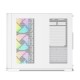 Корпус ПК без блока питания/ Case SAMA V60 White, Midi-Tower, TG, 7x120mm ARGB, 2xUSB 3.0 + 1xUSB 3.1 Type-C, ATX, mATX, mITX White