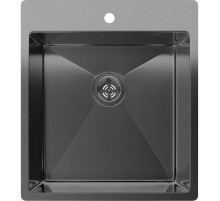 Кухонная мойка RIVELATO Rivelato Rinox 4450 PVD black Мойка нерж.сталь 1 чаша  440*500*200 мм, монтаж: врезной, материал: нержавеющая сталь, цвет: черный