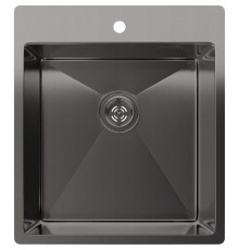 Кухонная мойка RIVELATO Rivelato Rinox 4450 PVD black Мойка нерж.сталь 1 чаша  440*500*200 мм, монтаж: врезной, материал: нержавеющая сталь, цвет: черный
