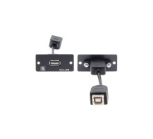 Модуль-переходник USB розетка А-розетка В; цвет черный [85-0118399]
