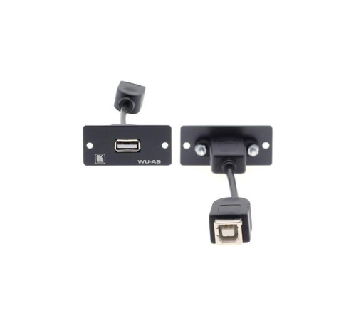 Модуль-переходник USB розетка А-розетка В; цвет черный [85-0118399]