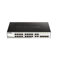 Коммутатор D-Link Managed L2 Switch 16x1000Base-T, 4xCombo 1000Base-T/SFP, Surge 6KV,CLI
