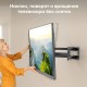 ONKRON кронштейн для телевизора 42"-110" наклонно-поворотный, черный M8L